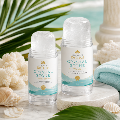 Crystal Stone mineral aftercare stick for ingrown hair-prone skin